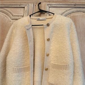 Zara Cream Cardigan